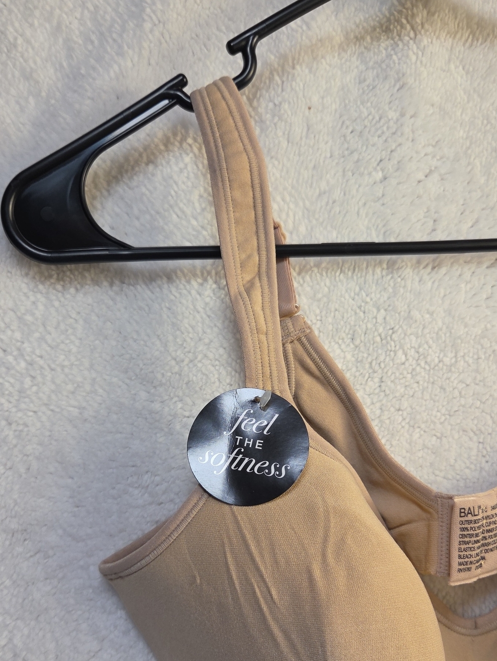 Bali Wirefree Comfort Bra in Nude/Tan - Picture 2 of 6